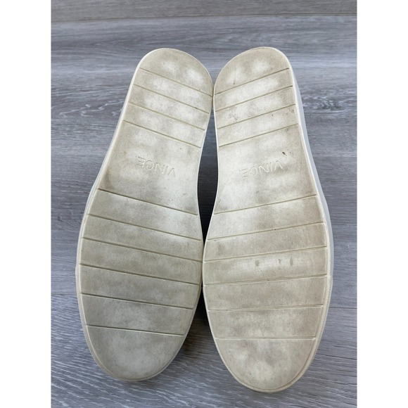 Vince‎ Blair Women's Sneaker Gray 9.5 Perforated Leather Slip-On Casual Shoes - Picture 7 of 11